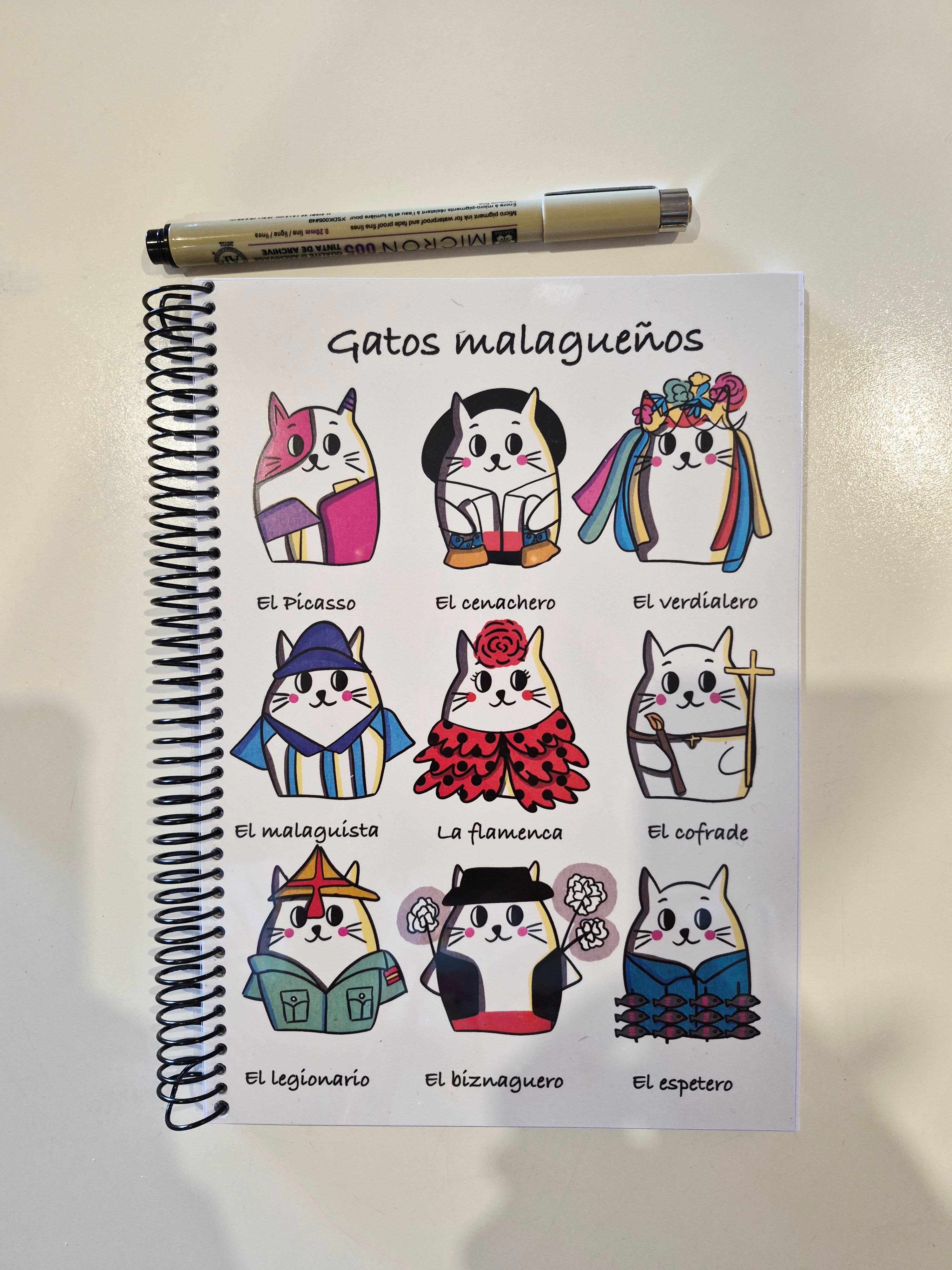 Libreta gatos malagueños - A5