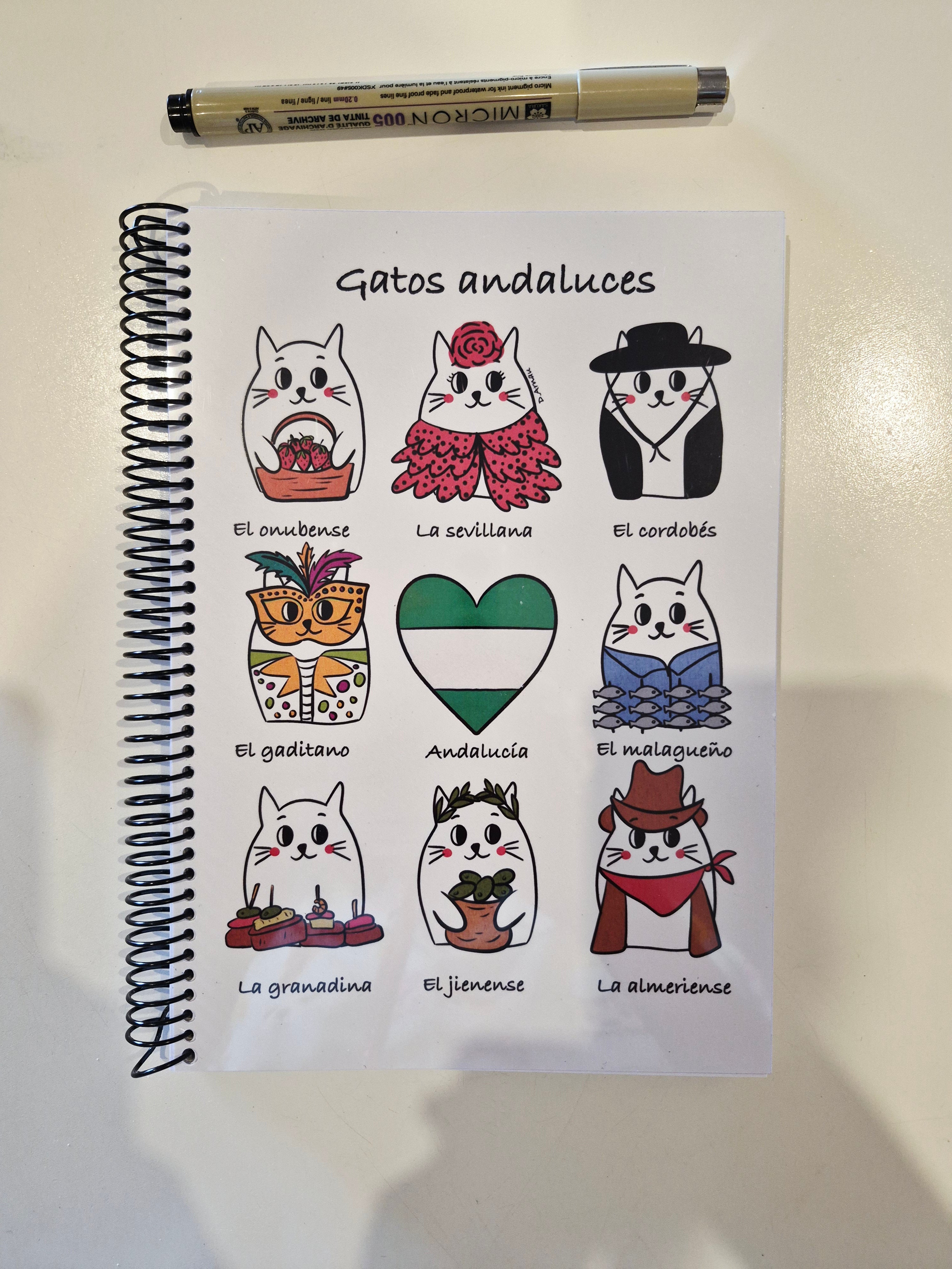 Libreta gatos andaluces - A5