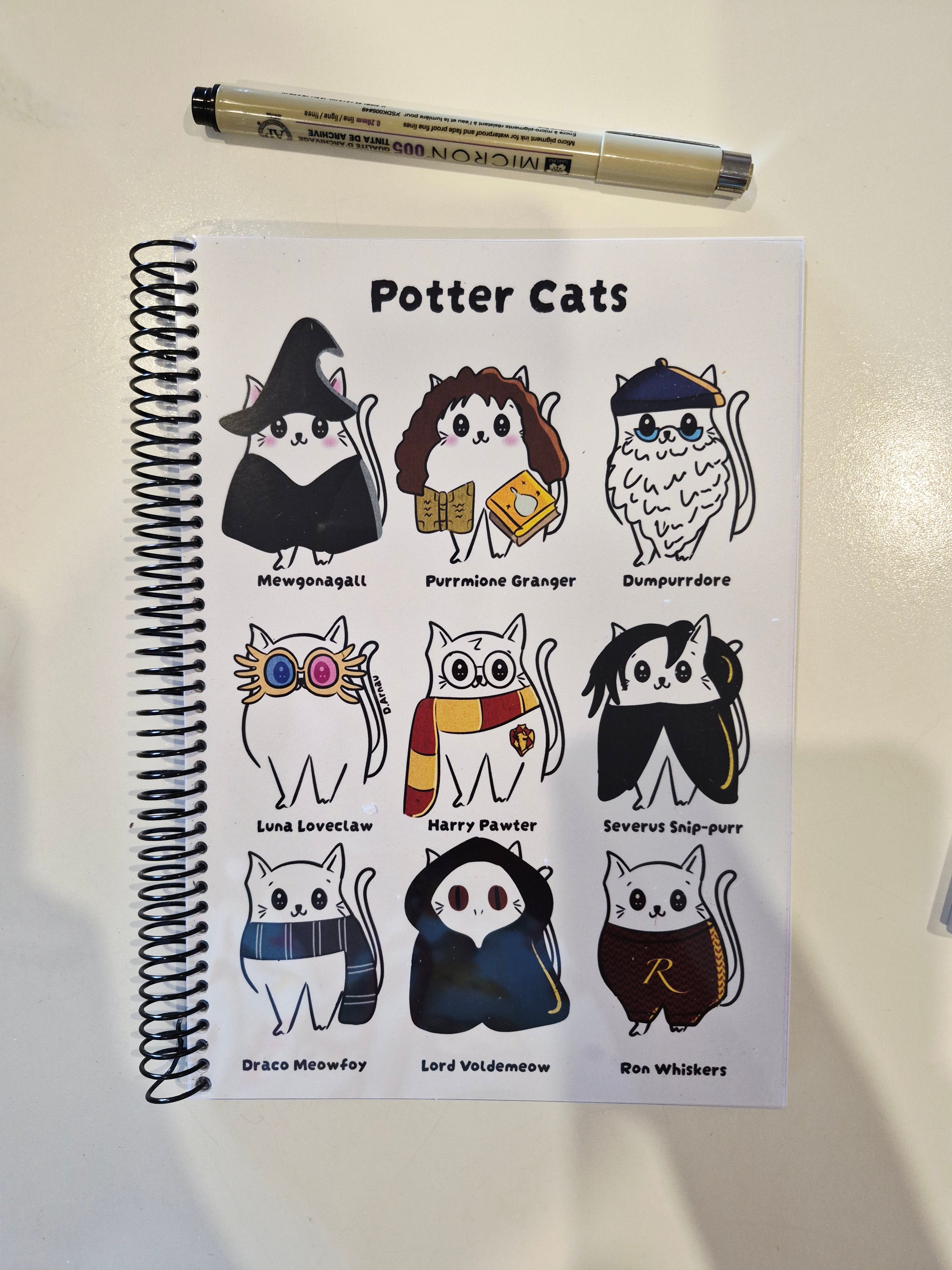 Libreta gatos Harry Potter - A5