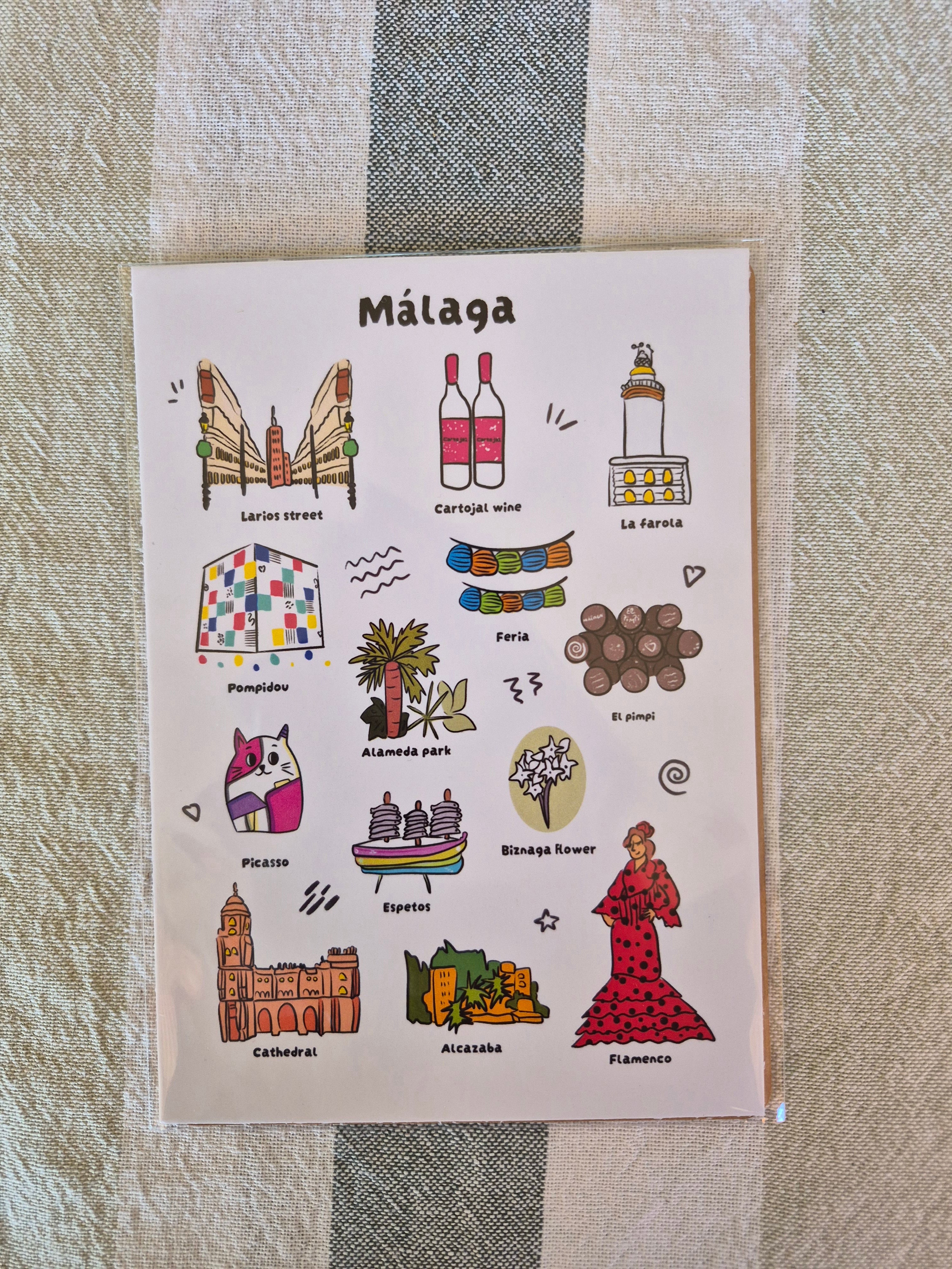 Print Málaga Turístico - Atelier Arnau