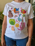 Camiseta animalitos de colores