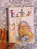 Pack libreta + 2 postales A6 + pegatinas
