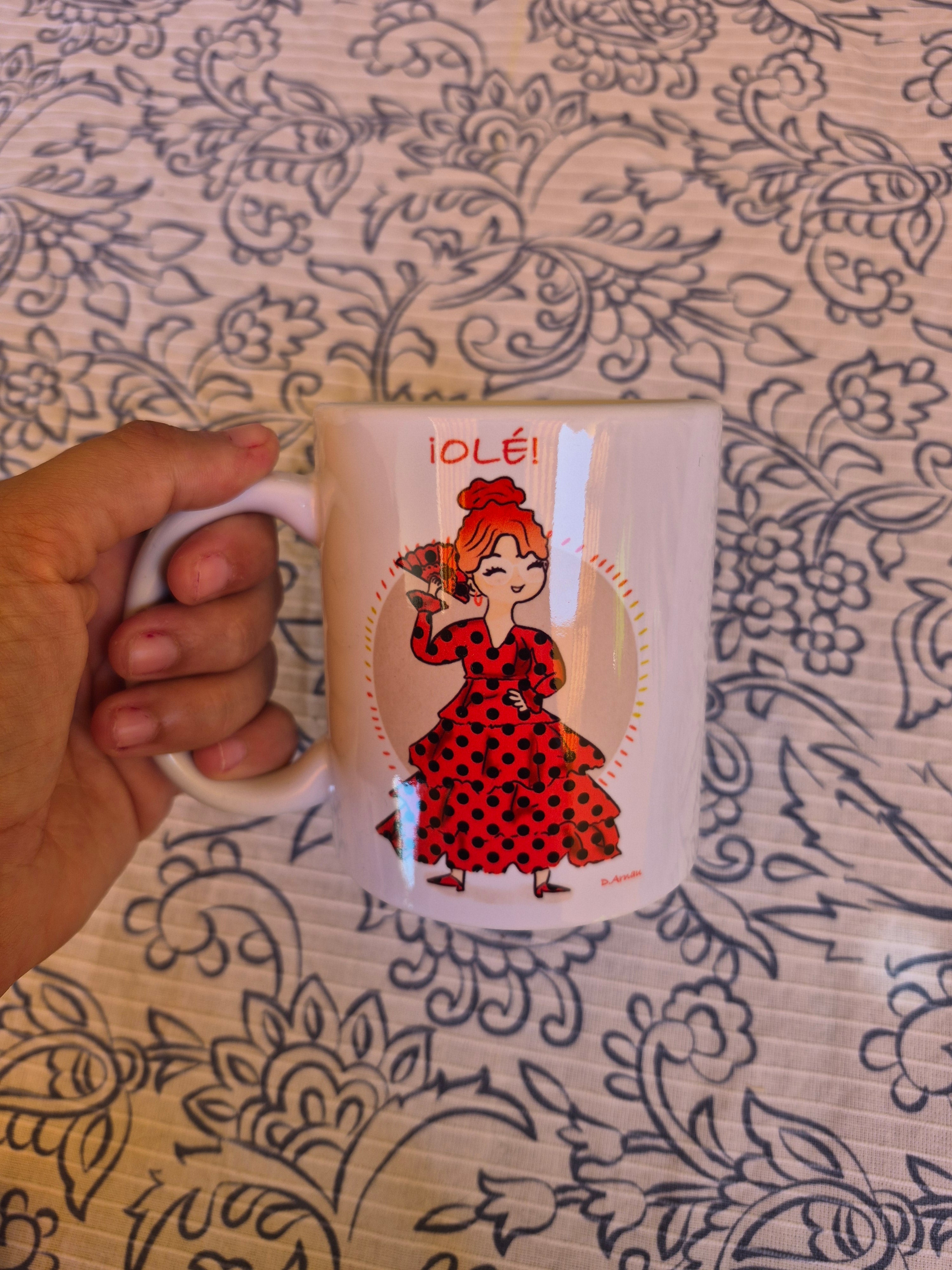 Taza chica flamenca olé