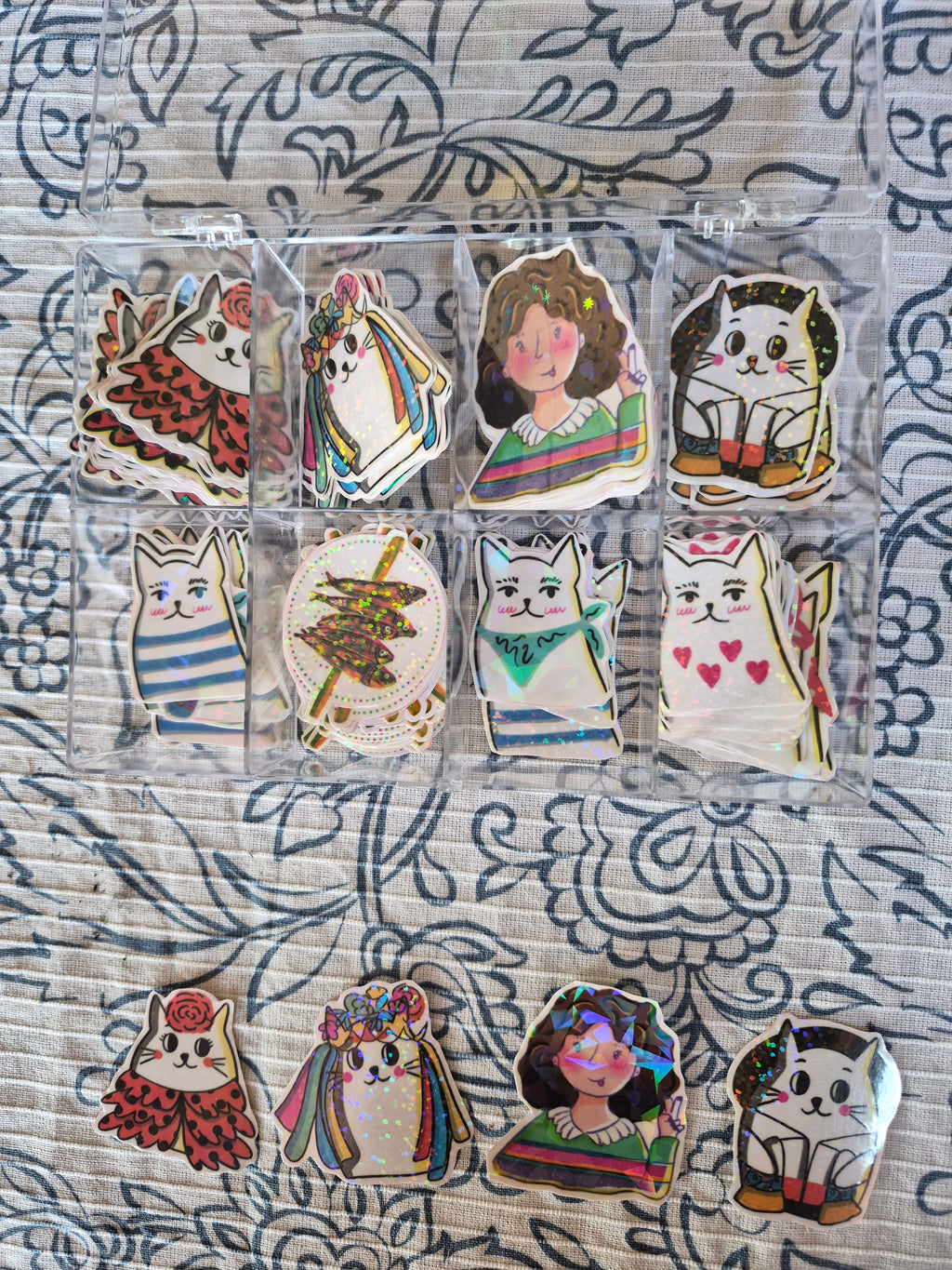 Pegatinas variadas holográficas