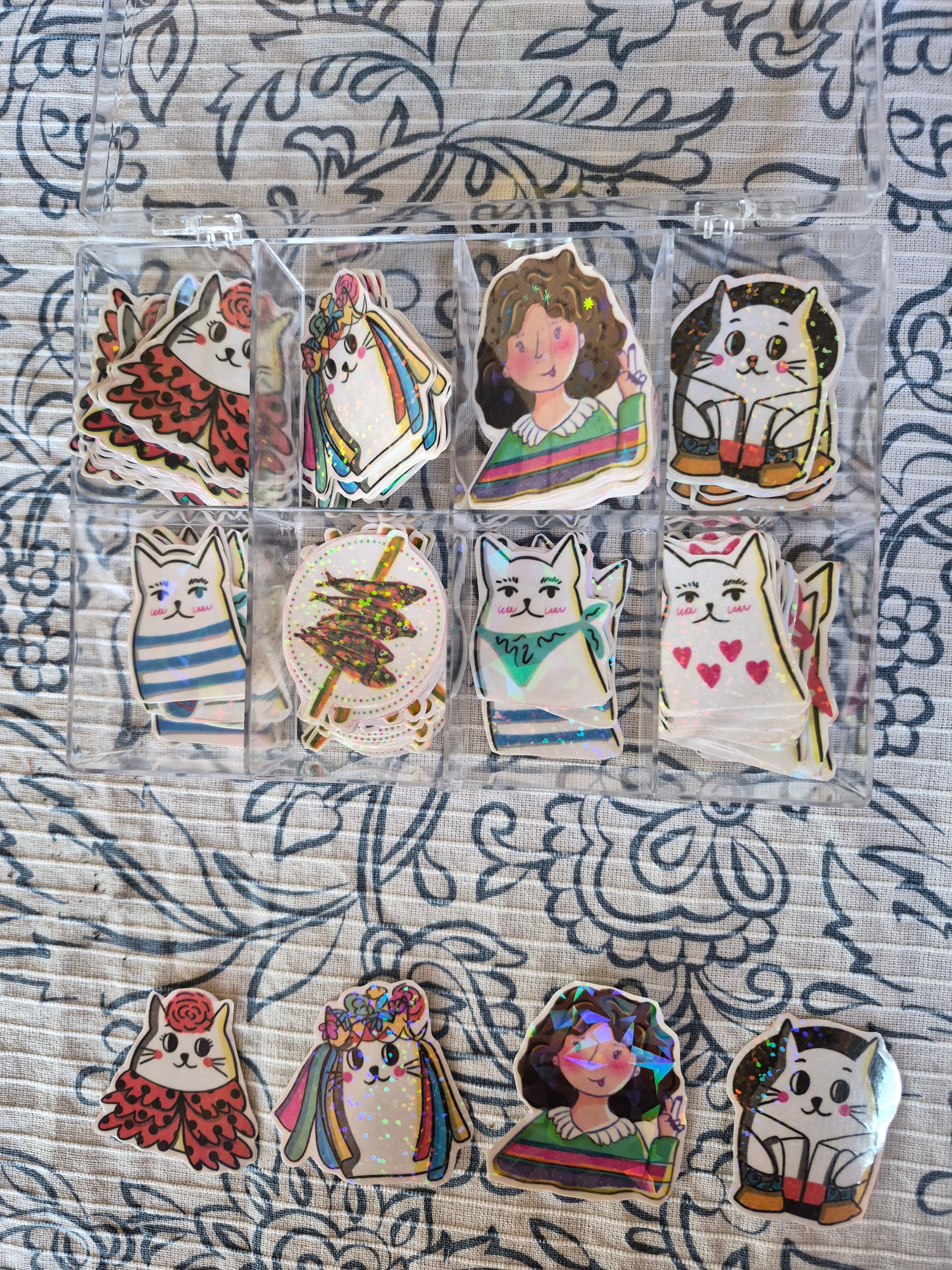 Pegatinas variadas holográficas
