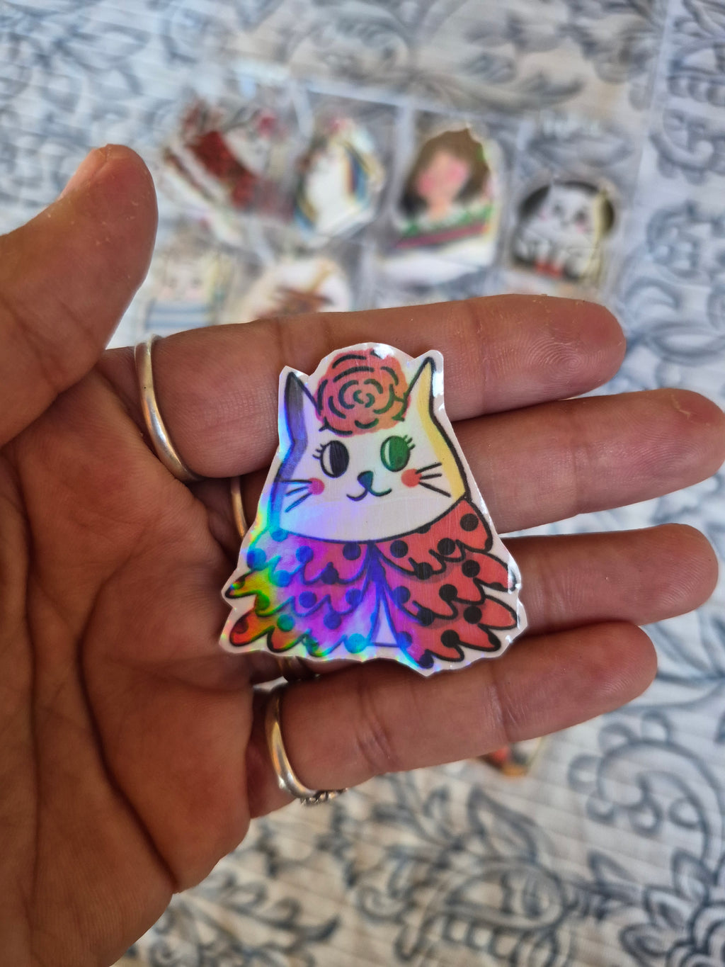 Pegatinas variadas holográficas