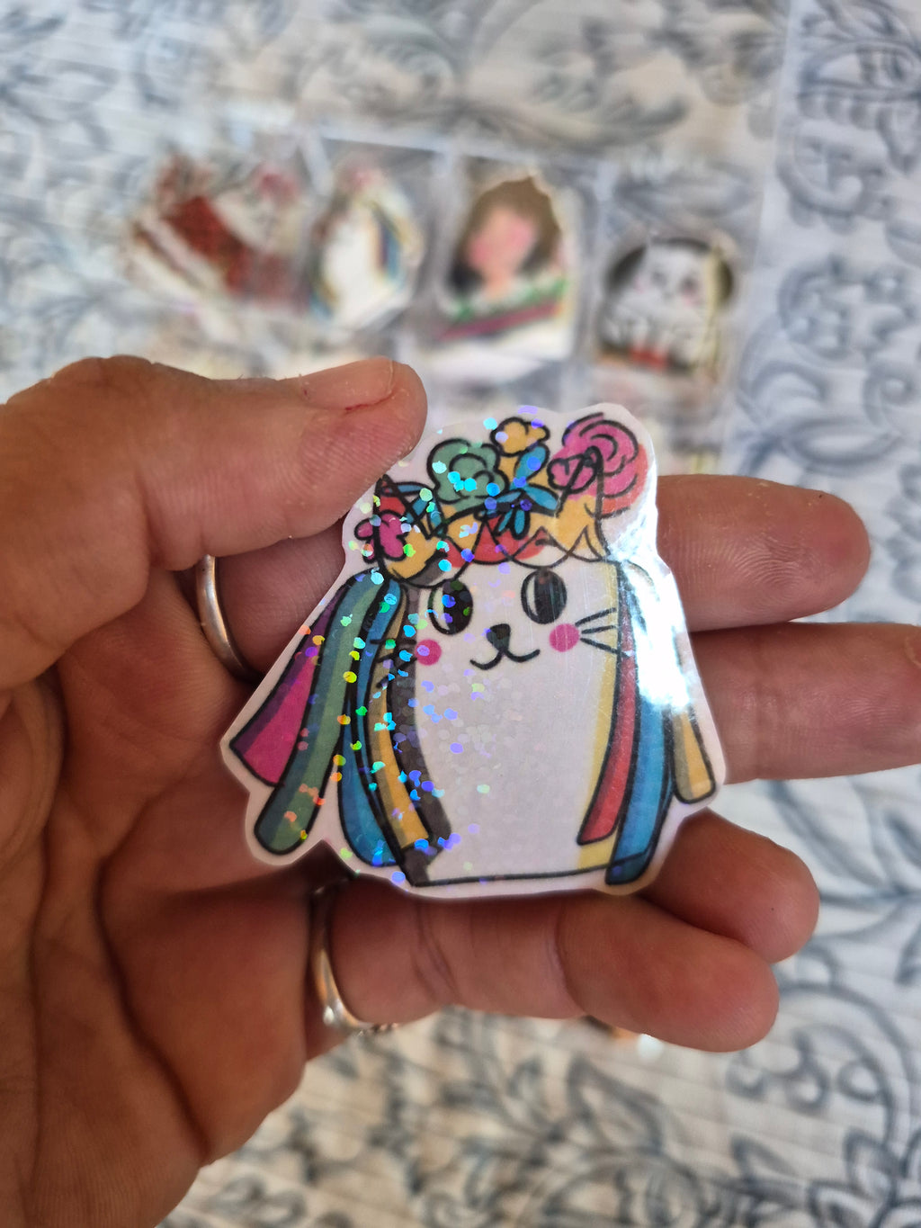 Pegatinas variadas holográficas