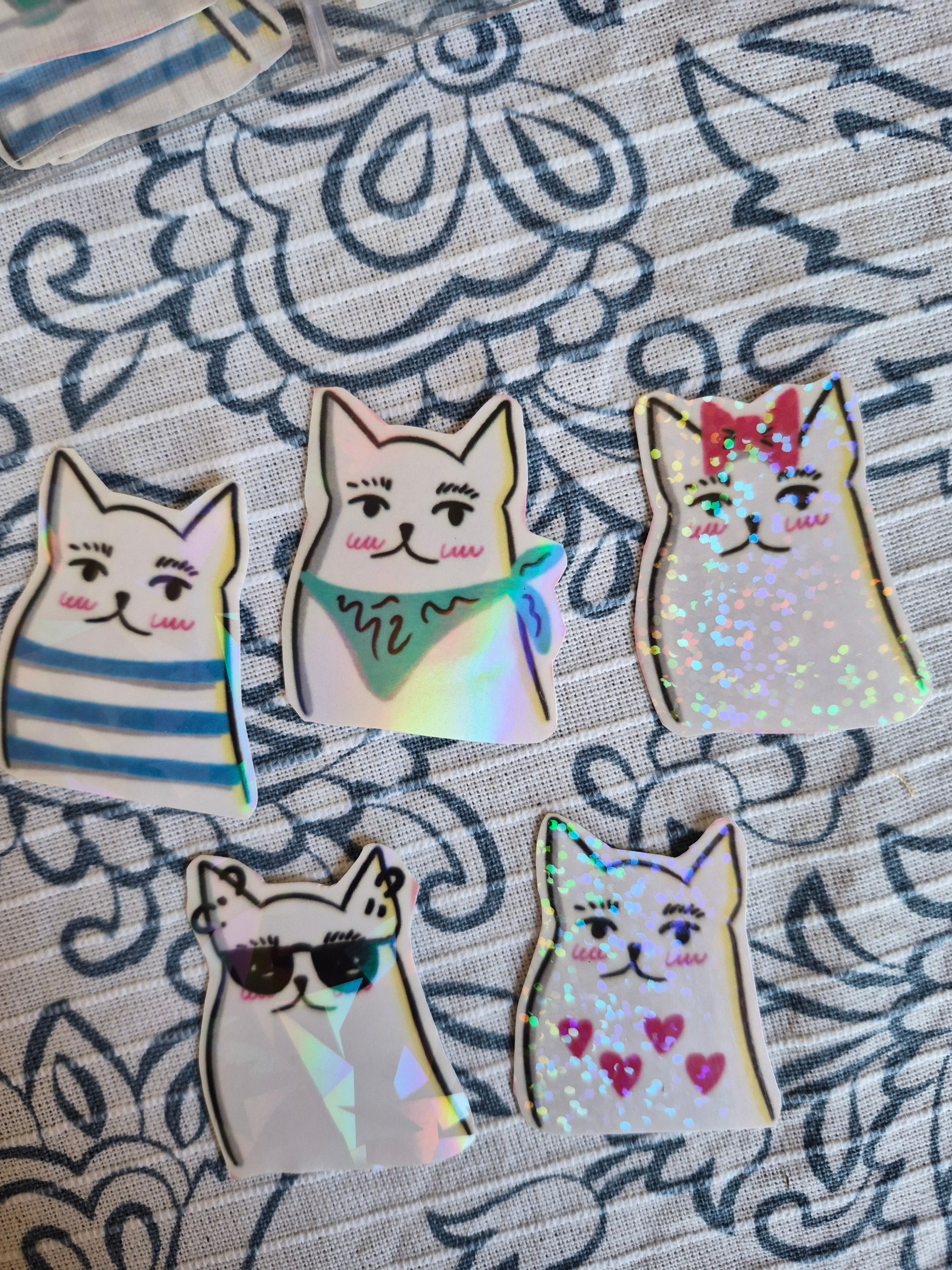 Pegatinas variadas holográficas
