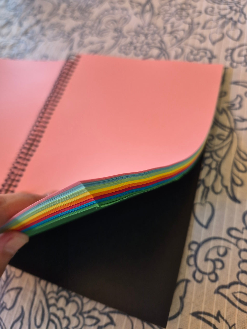 Libreta de colores. Cafetera de colores