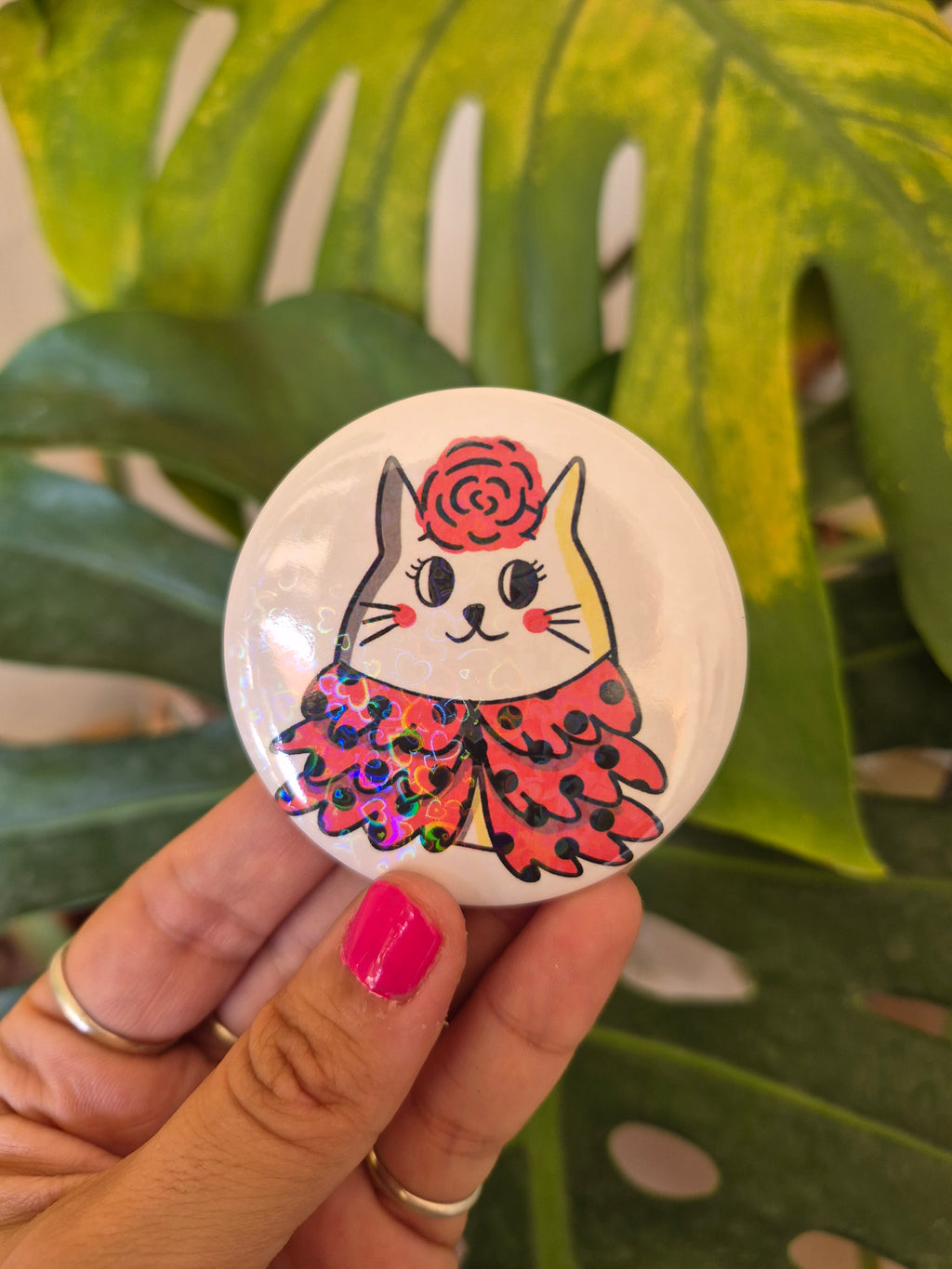 Chapas Gata Flamenca Kawaii | Atelier Arnau