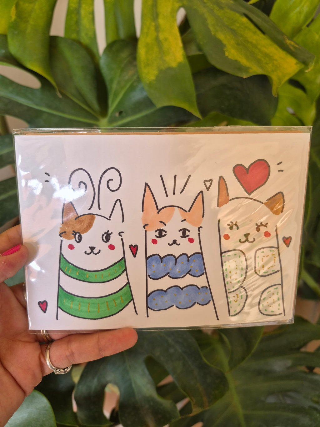 Lámina gatitos pintada a mano - Atelier Arnau