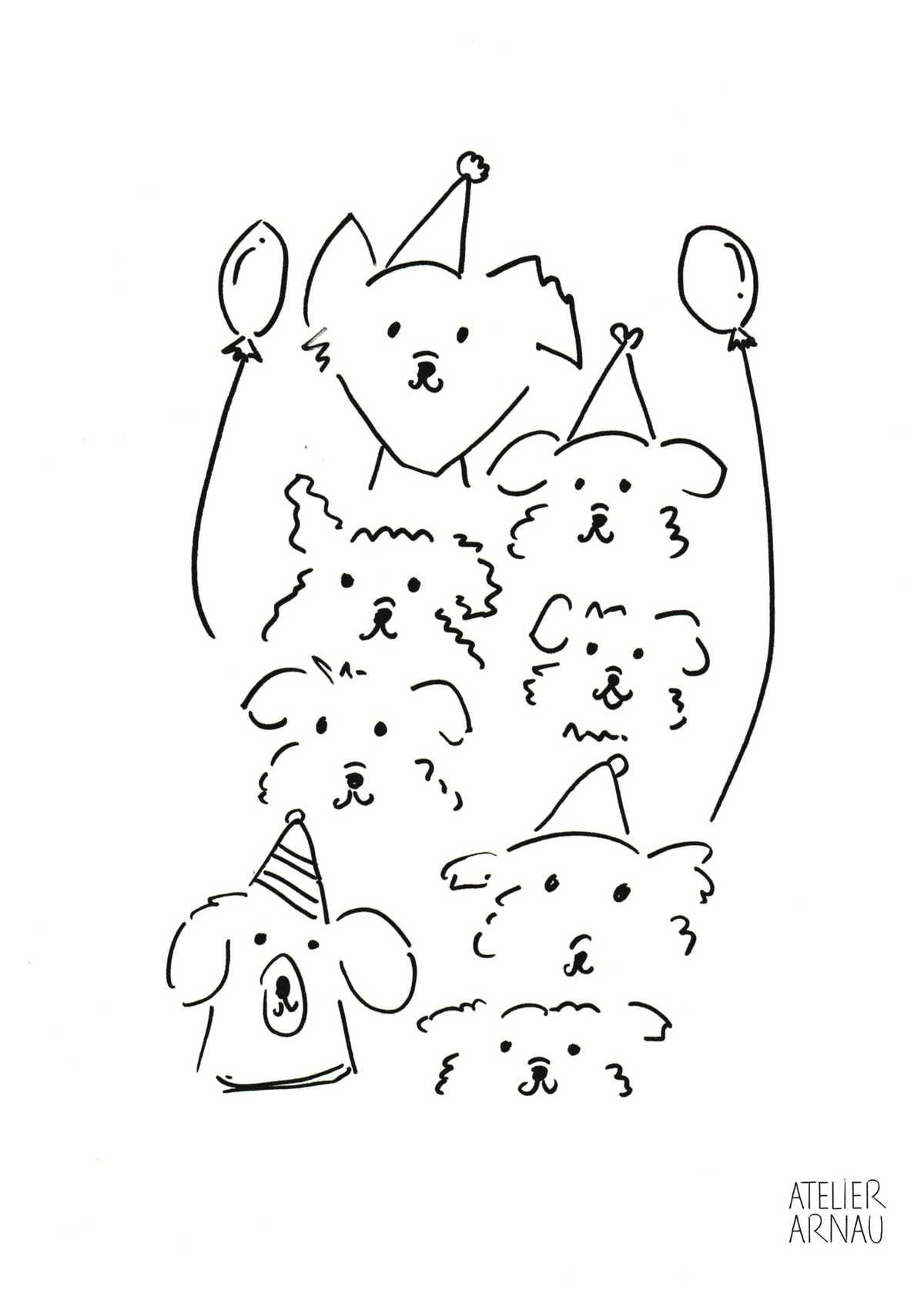 Libro colorear perros y gatos